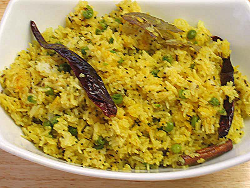 Yellow Fried Rice Manjula's Kitchen Indian Vegetarian Recipes