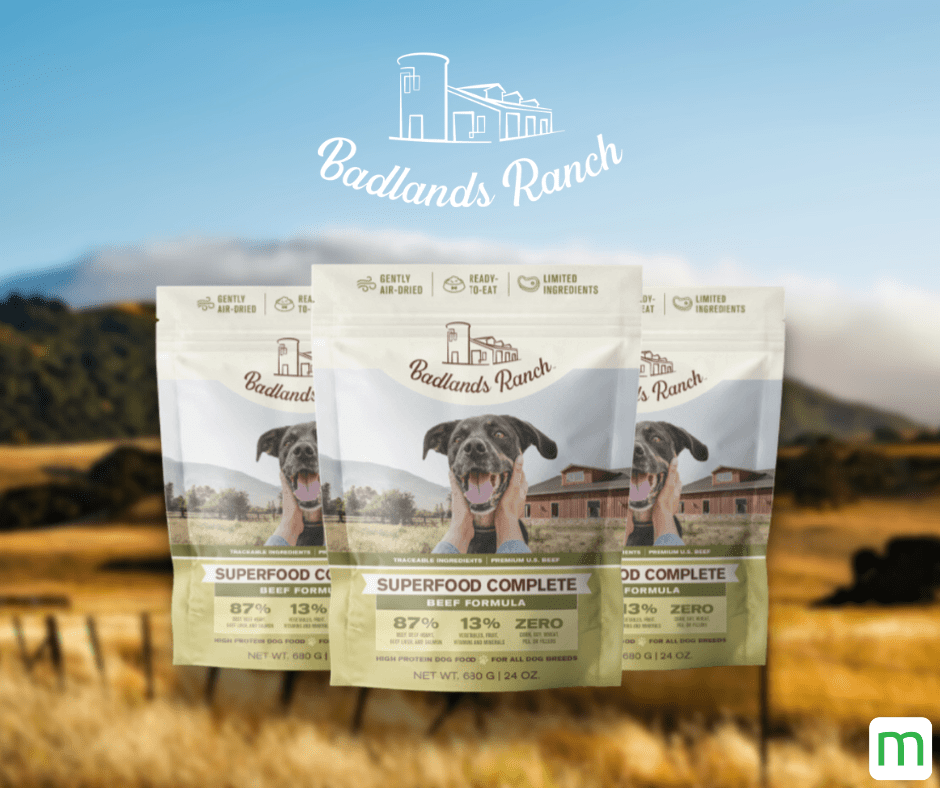 Enter to win 3 Bags of Superfood Complete Dog Food from the Badlands Ranch