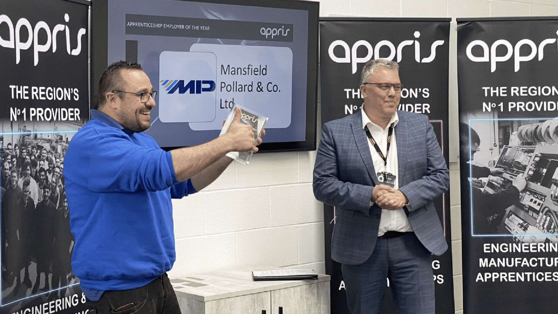 Mansfield Pollard Apprenticeship Employer of the year Mansfield Pollard