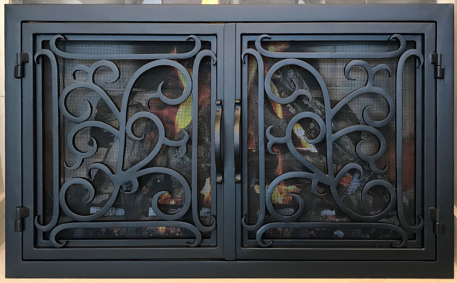 Hand Iron Fireplace Doors FD136 from Mantel Depot in San Diego