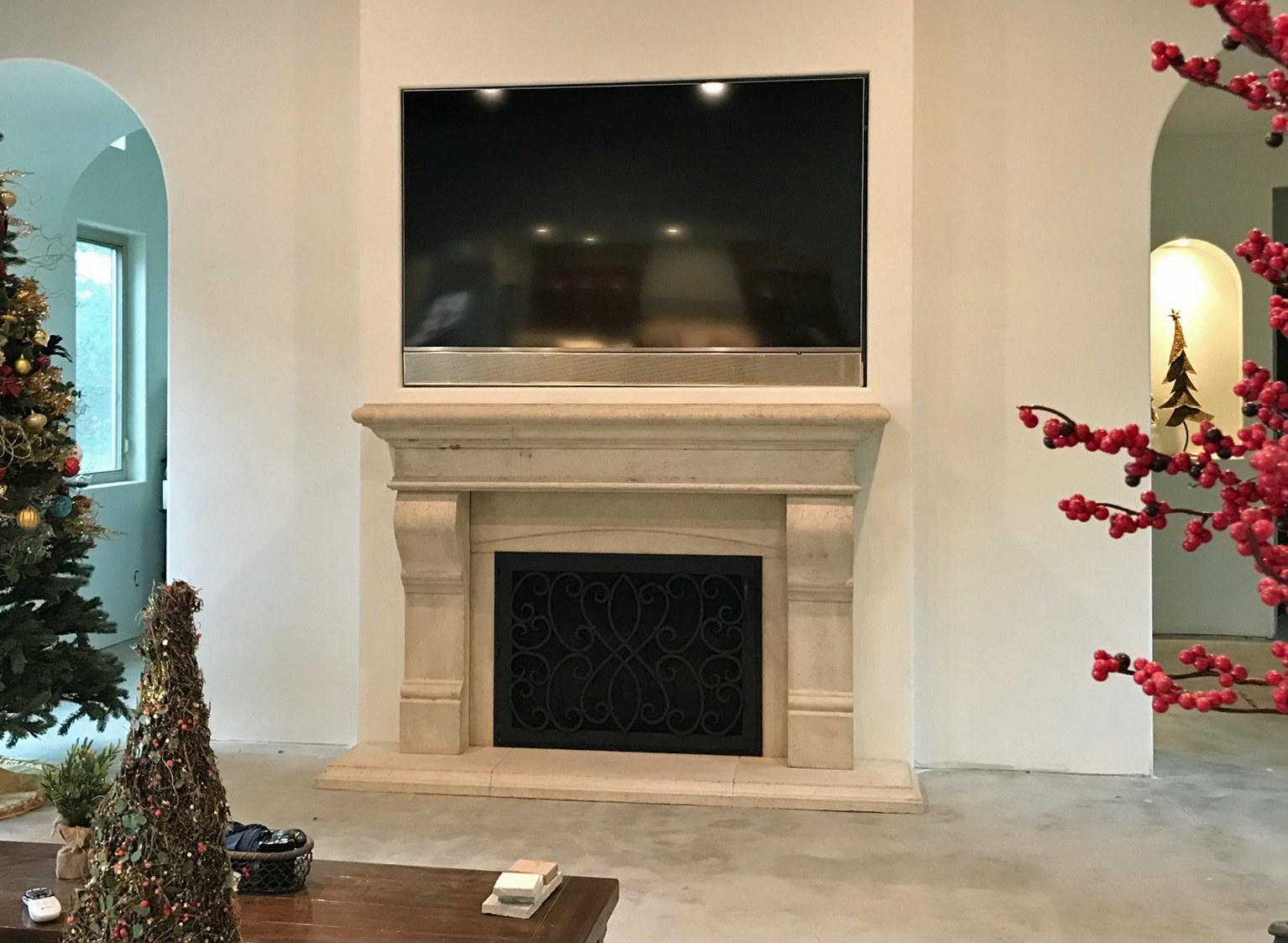 Fireplace Mantels, Fireplace surrounds, Iron Fireplace Doors and