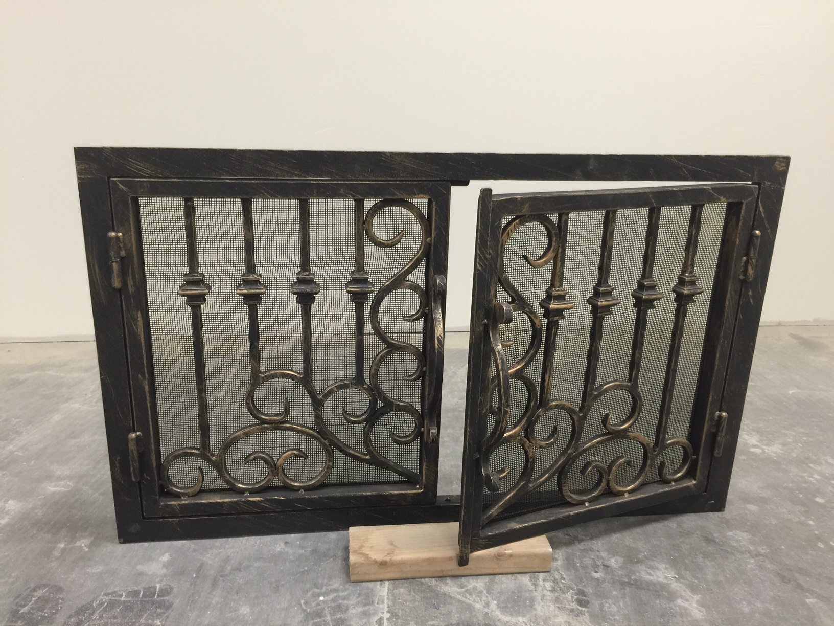 order your wrought iron fireplace doors and screens direct from the