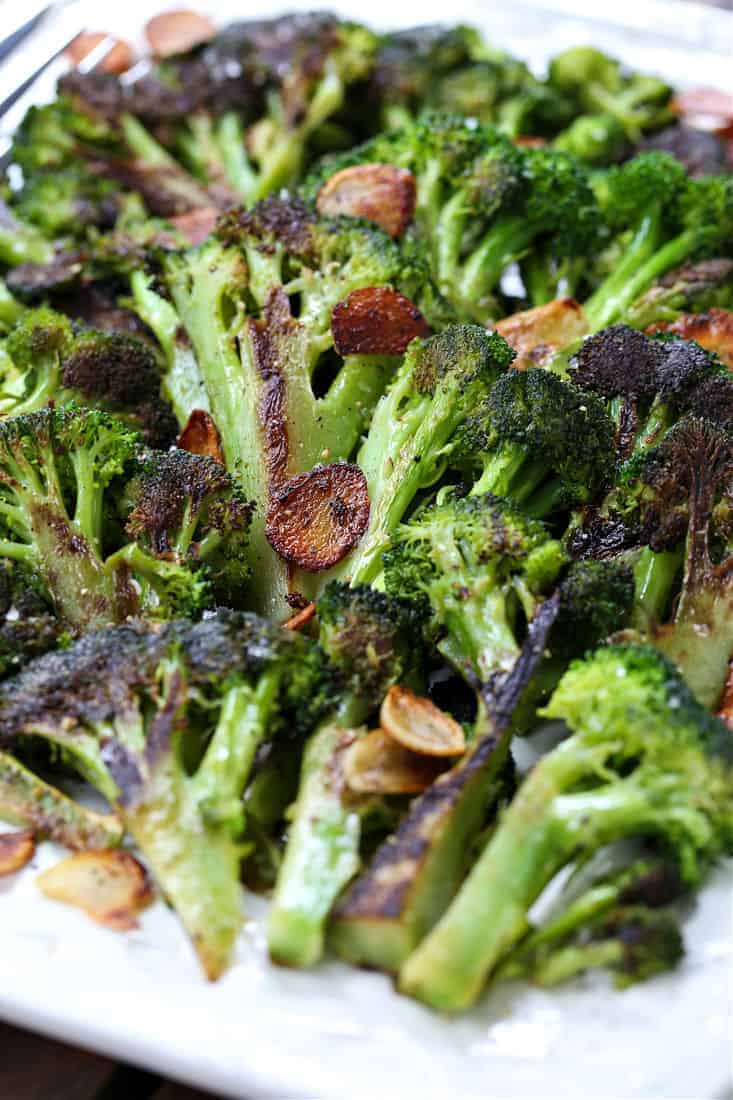Garlic Roasted Broccoli Easy Vegetable Side Dish Mantitlement