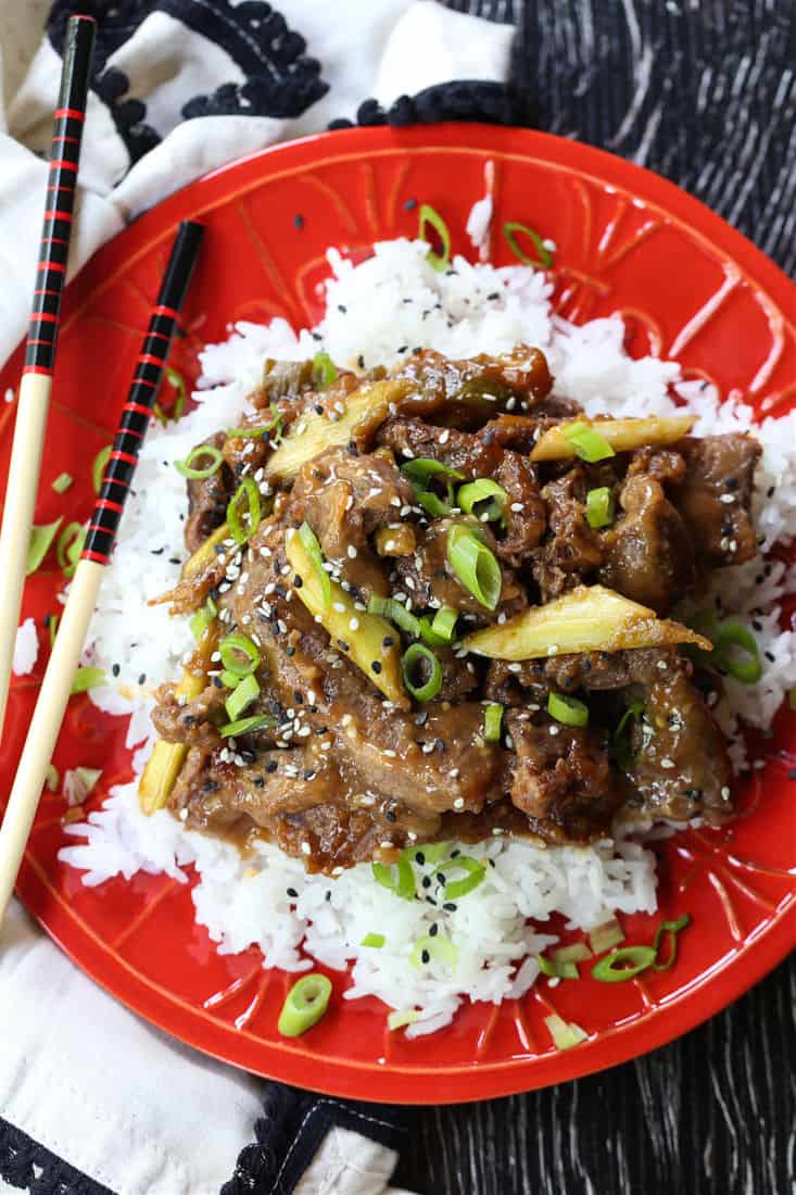 Slow Cooker Mongolian Beef Easy Crock Pot Recipe Mantitlement