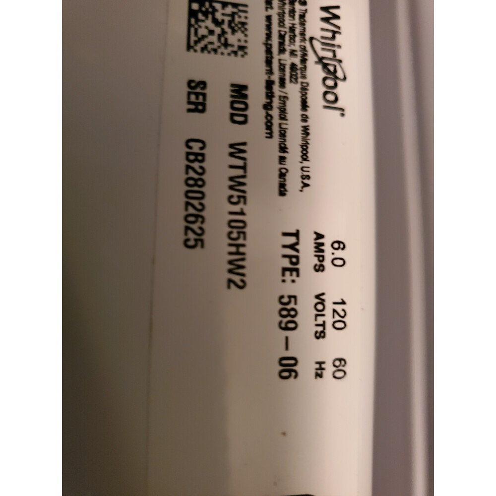 User manual Whirlpool WTW5105HW (English 32 pages)