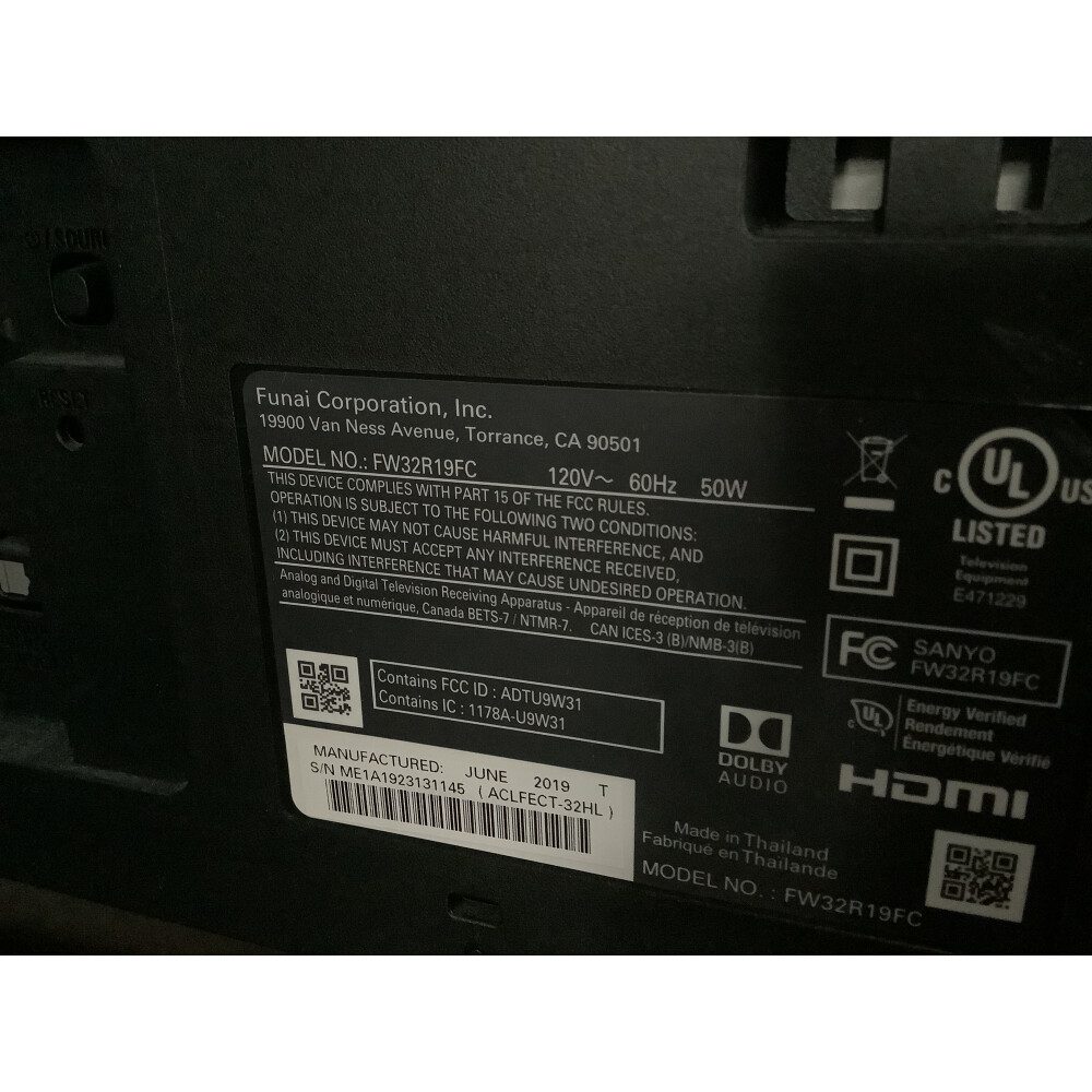 User manual Sanyo FW32R19F (English 154 pages)