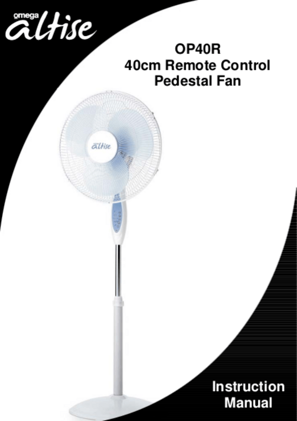 User manual Omega Altise OP40R (English 5 pages)