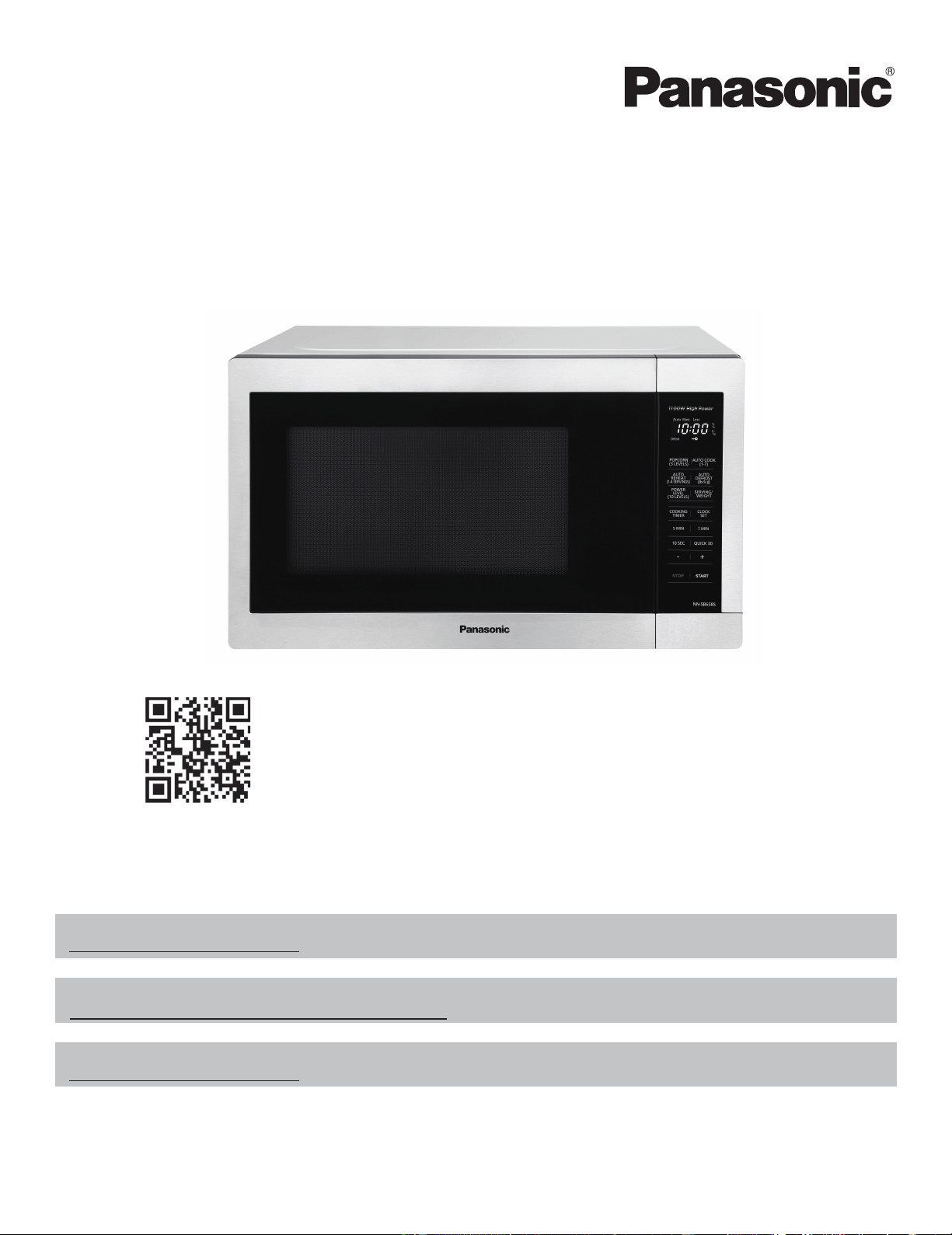 User manual Panasonic NNSB658S (English 24 pages)