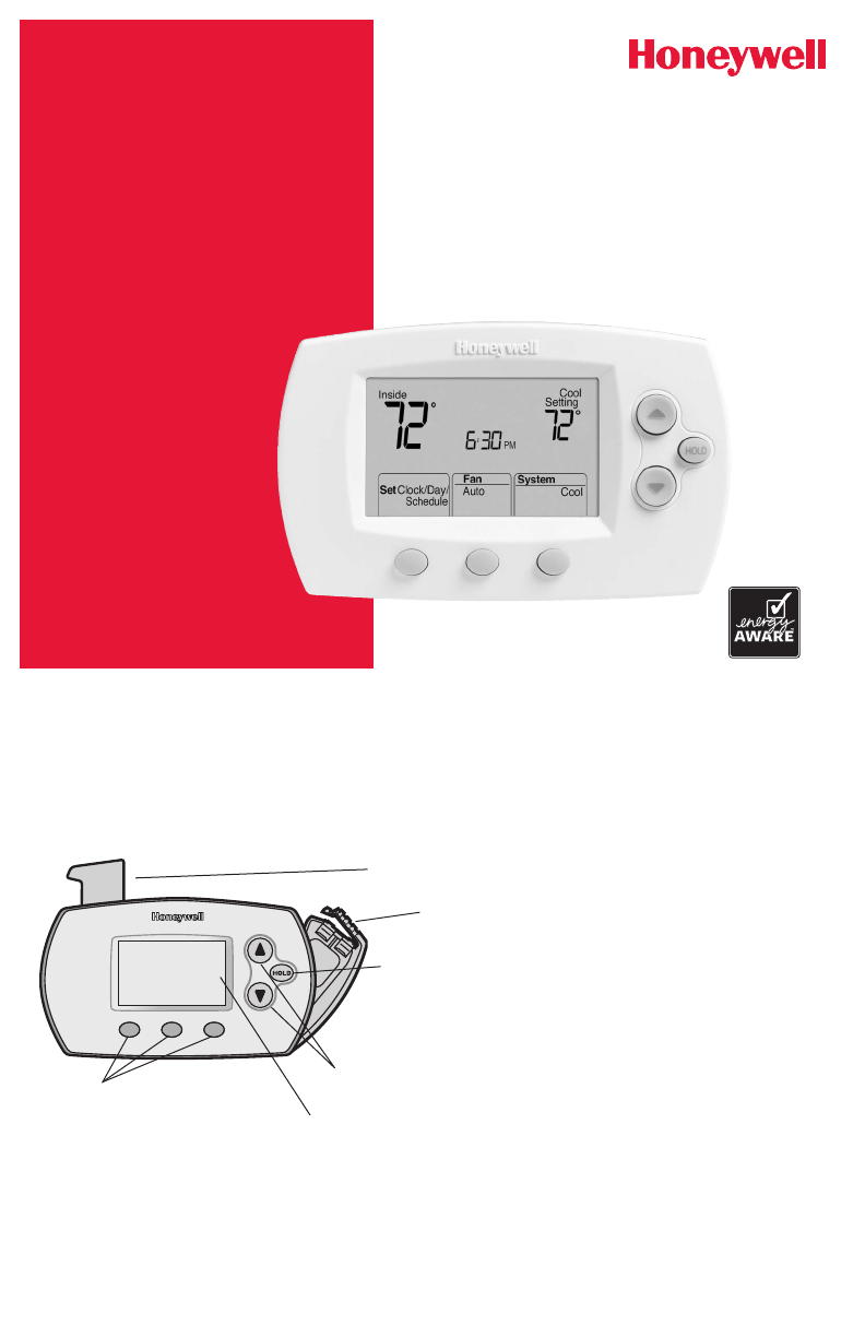 User manual Honeywell FocusPRO TH6220D (English 24 pages)