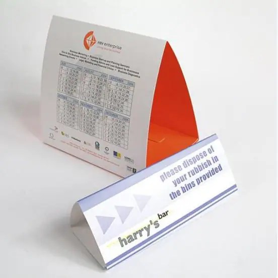 Tent Cards For Tables Order Online www.manualprinters.co.uk