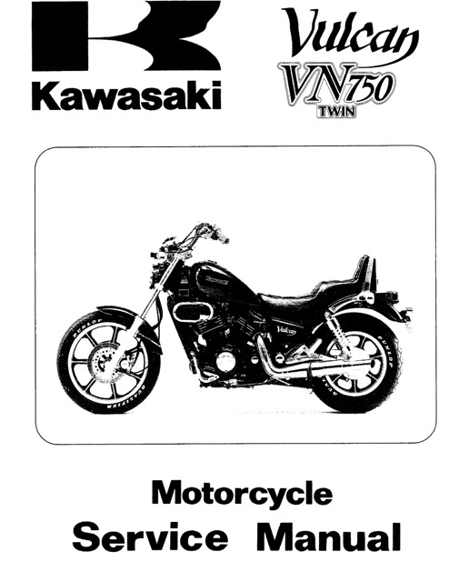 1984-2001 Kawasaki Vulcan VN750 Twin Service Manual - ManualBUY