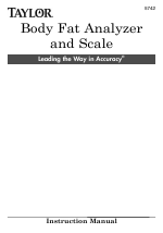 Taylor Body Fat Analyzer and Scale 5742 manuals