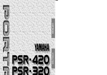 Pdf Download | Yamaha PSR-320 User Manual (75 pages) | Also for: PSR-420