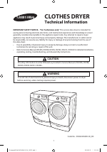 Samsung DV405ETPAWR-AA manuals