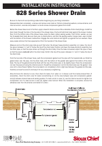 Pdf Download | Sioux Chief 828 Series Shower Drain User Manual (1 page)