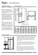 Whirlpool WRS322FDAM manuals