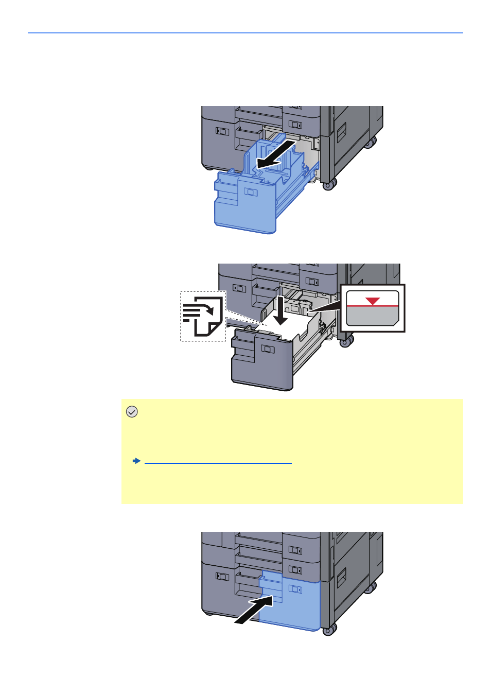 Loading in the large capacity feeder, Loading in the large capacity