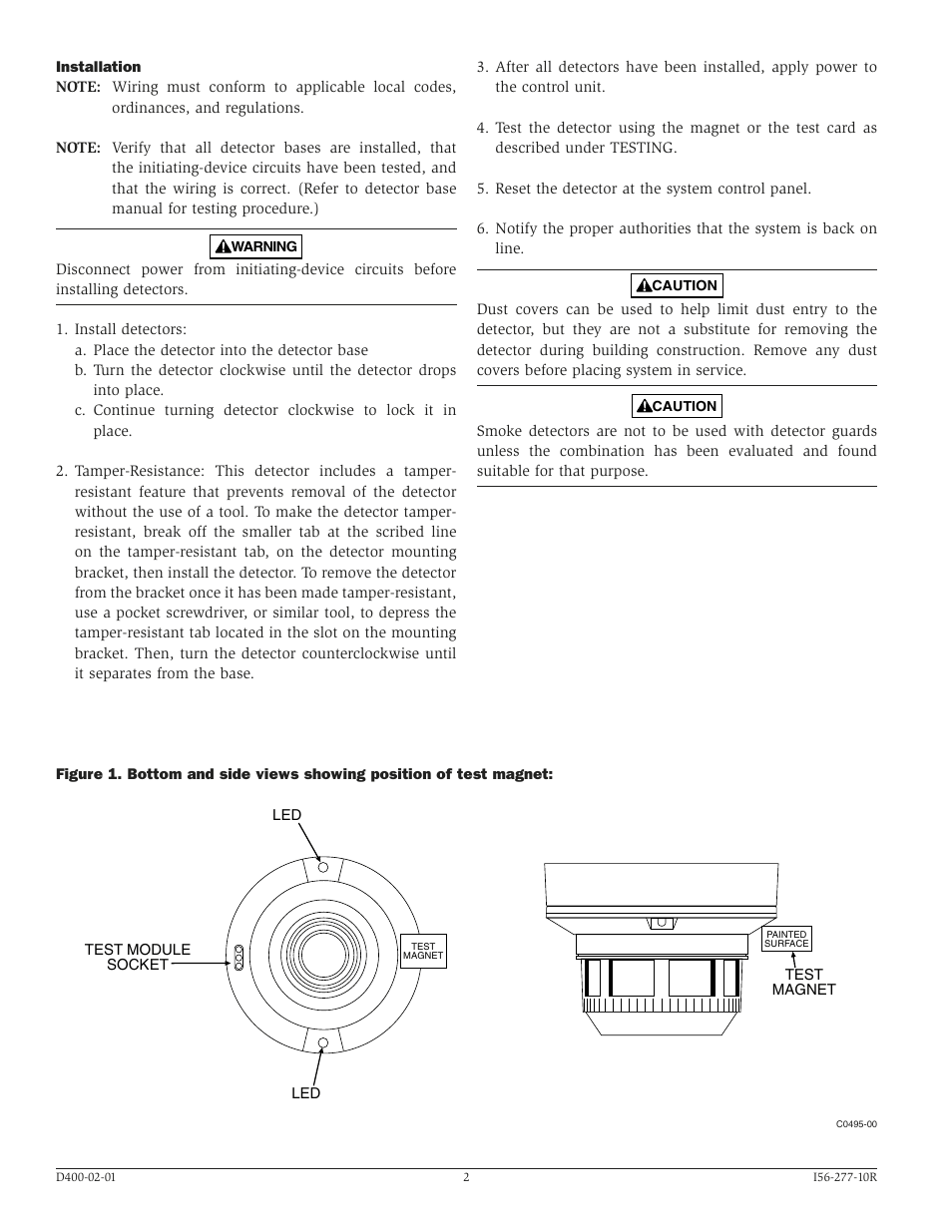 System Sensor 2451 User Manual Page 2 / 4 Also for 2451TH, 2451