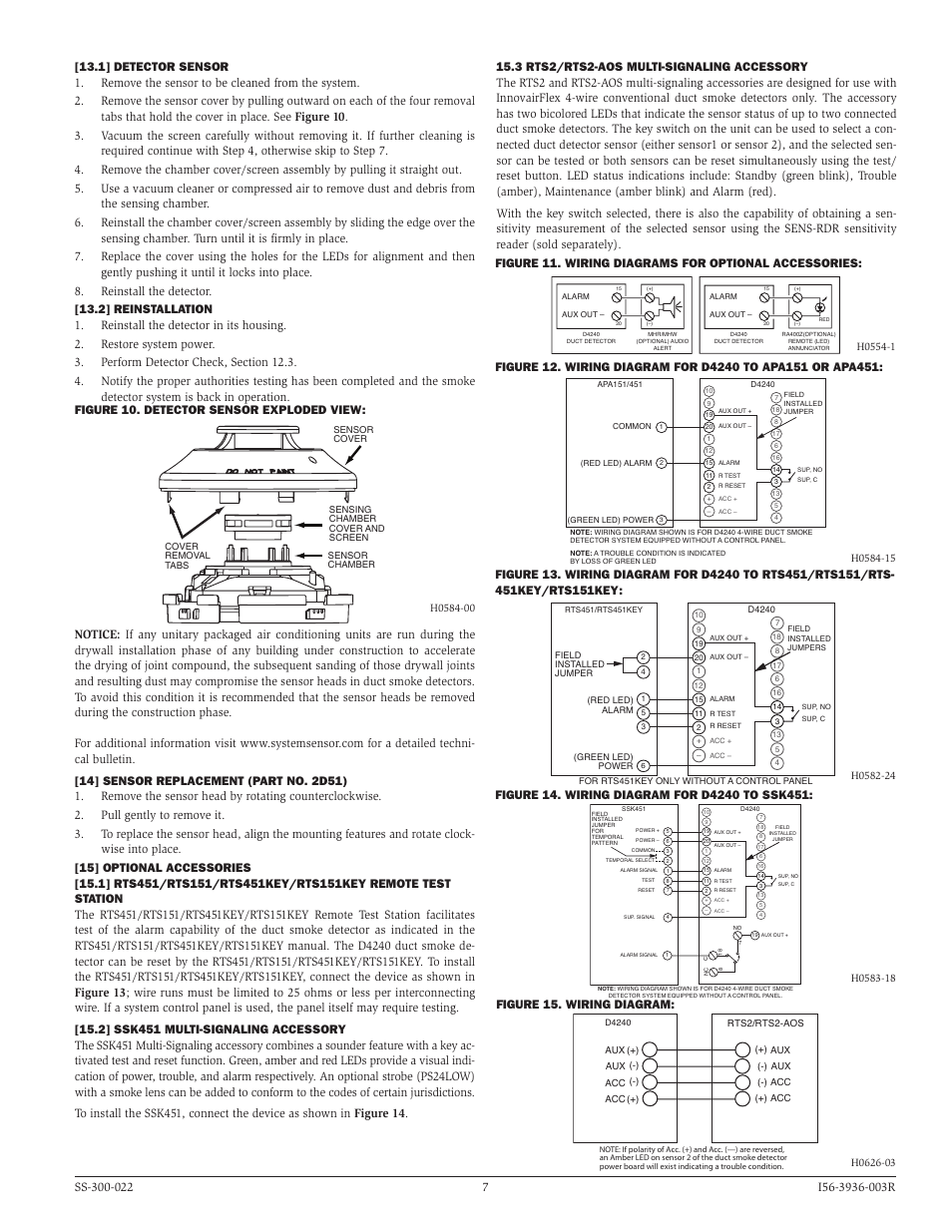System Sensor D4240 User Manual Page 7 / 8