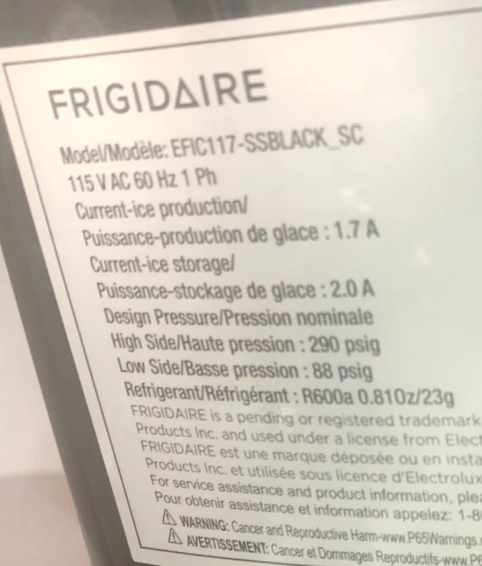 FRIGIDAIRE EFIC117-SS USER MANUAL Pdf Download | ManualsLib