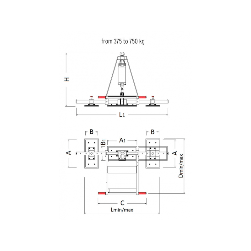 BAS 3PN Marble vacuum lifter Manzelli by Liftstyle