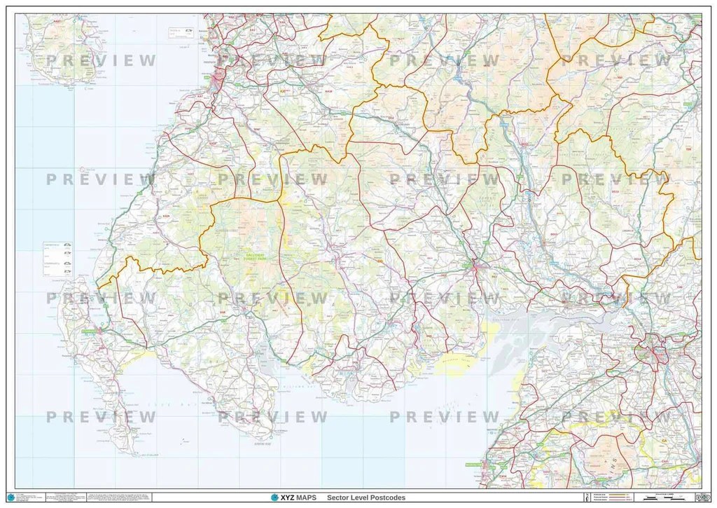 Dumfries & Galloway Postcode Map (DG) Map Logic