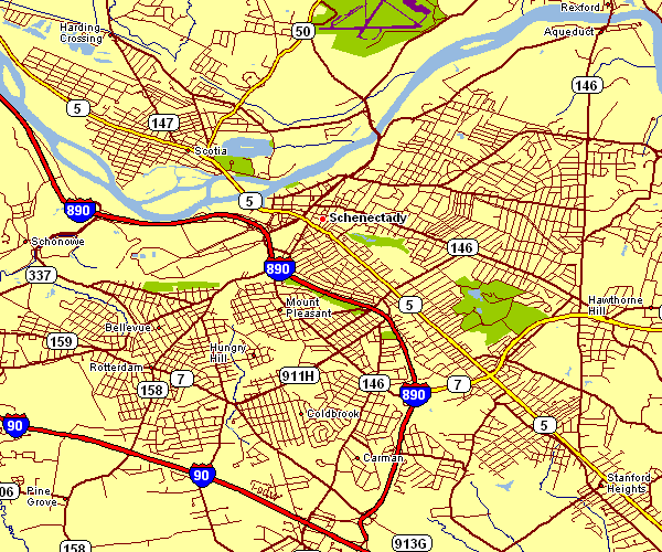 City Map of Schenectady