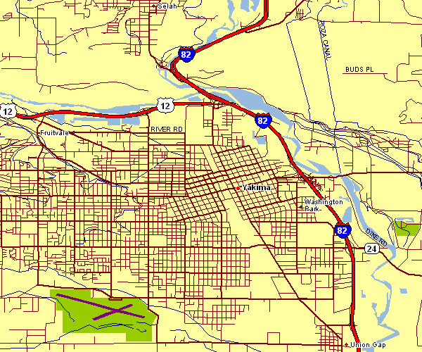 City Map of Yakima