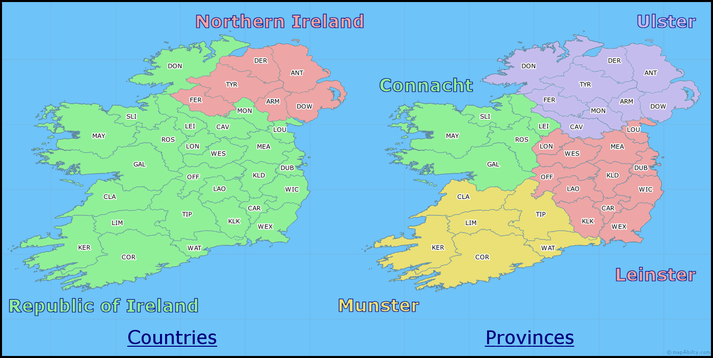 IRTS County Code Map