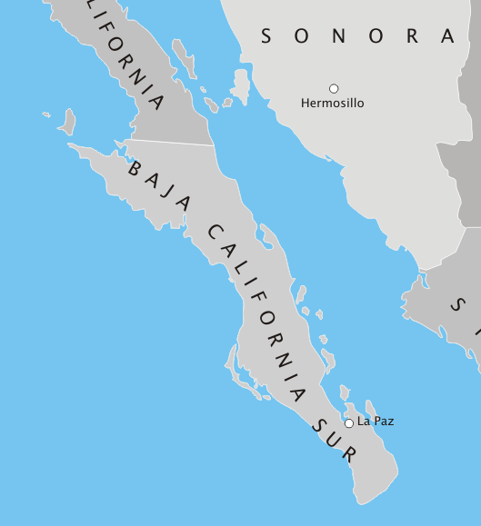 Mapas de Baja California Sur Mapa Físico, Geográfico, Político
