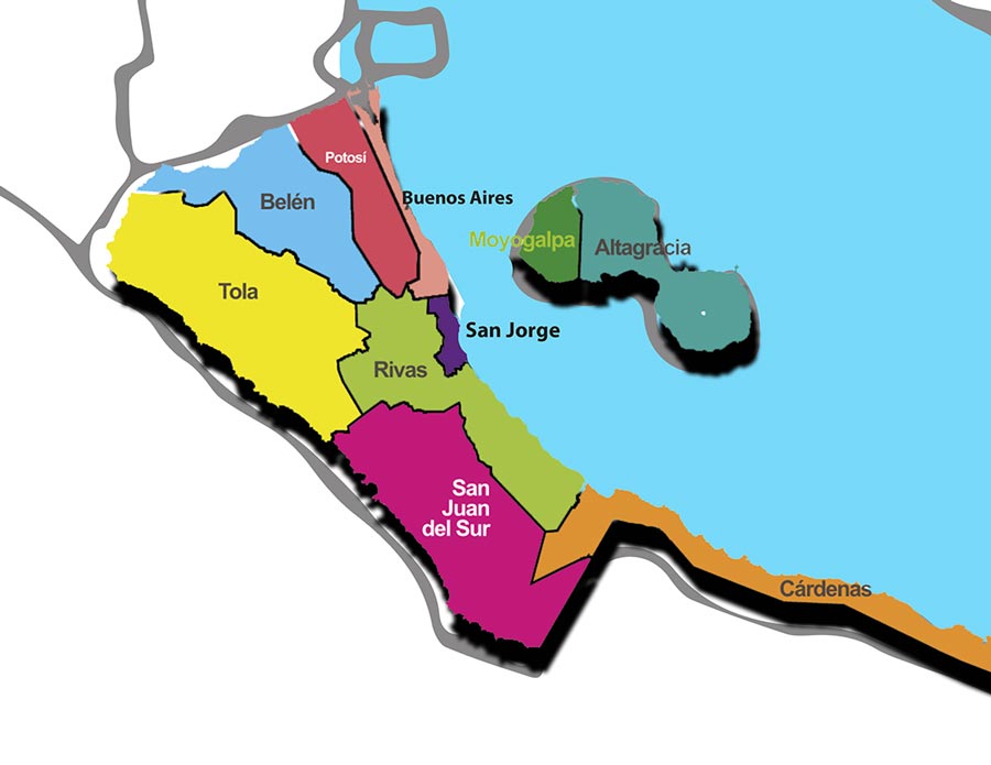 Rivas Mapa Nacional de Turismo