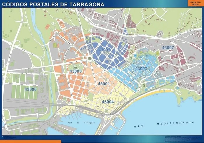 mapa Tarragona Mapas de Cataluña de comarcas