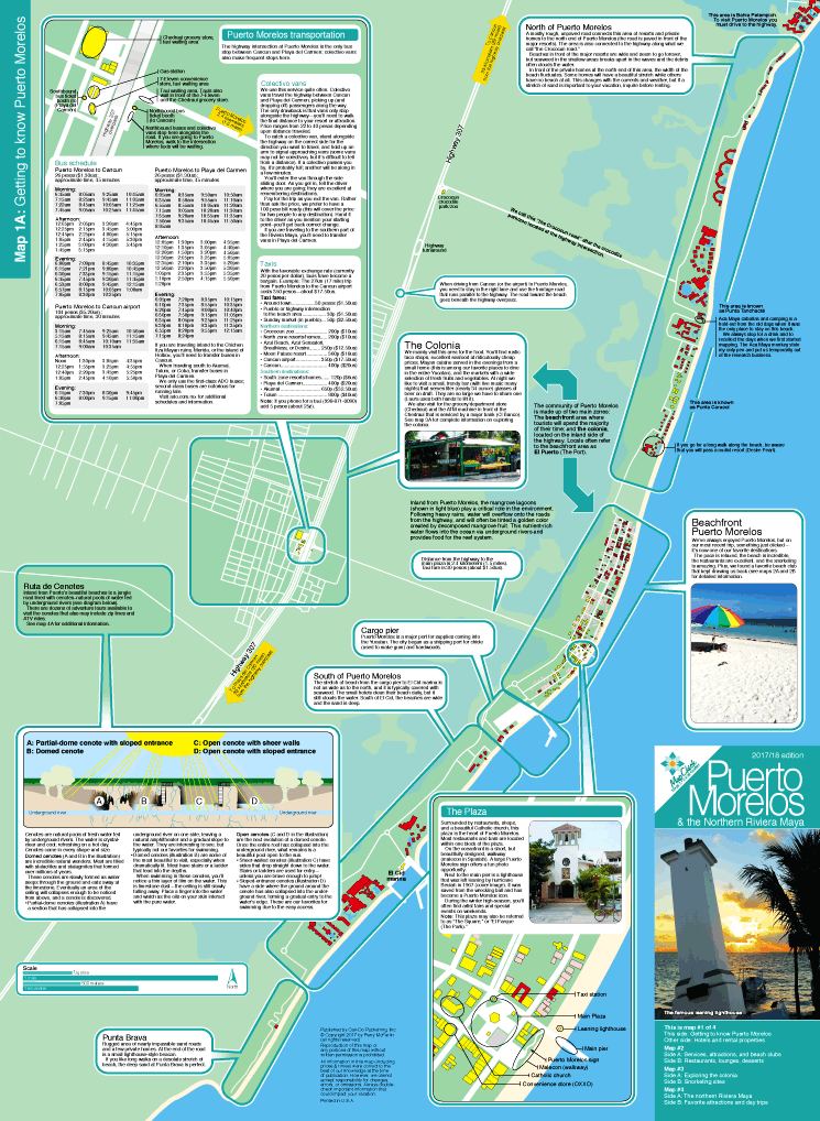 Puerto Morelos Map & Travel Guide