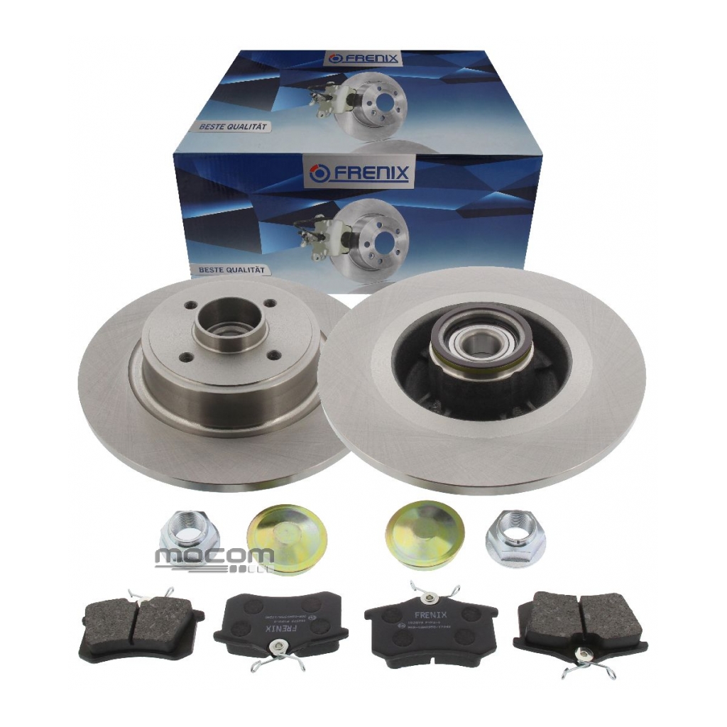 Brake Discs Pads For Renault Scenic II ABS Ring Rear Axle Wheel Bearing