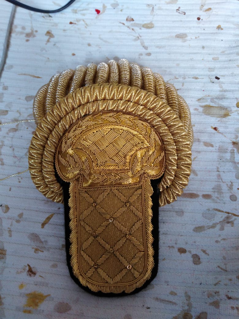 Golden Shoulder Epaulettes MAP Crafts