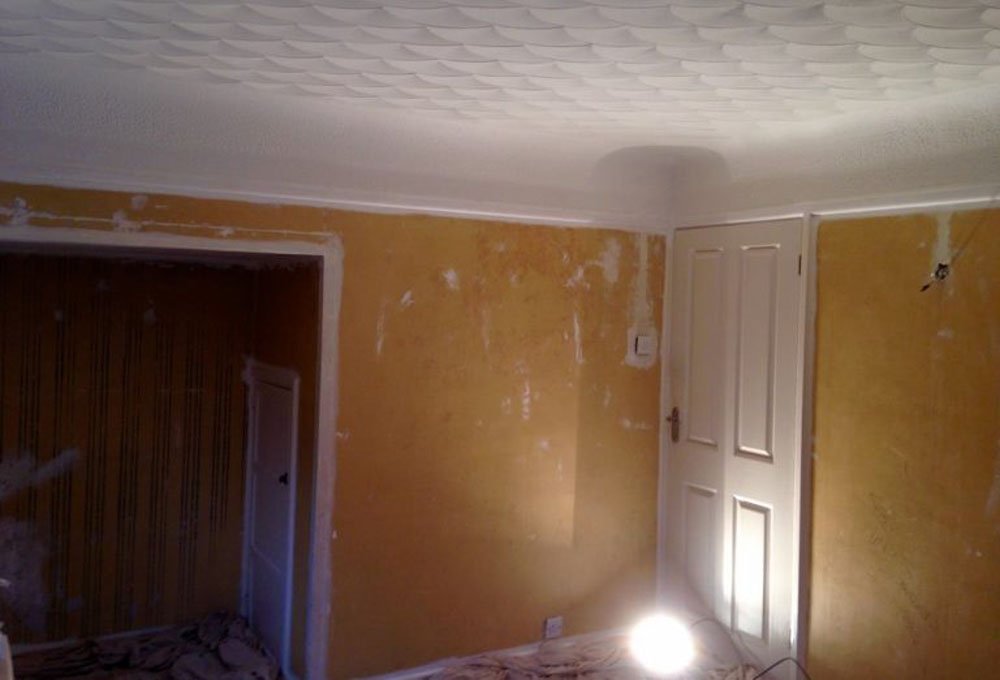 Living Room With Curved Ceiling ReSkim MA Plastering Services