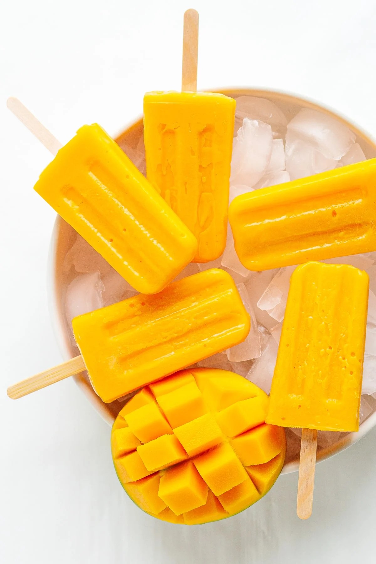 Homemade Mango Popsicles (Easy & Delicious!) Maple + Mango