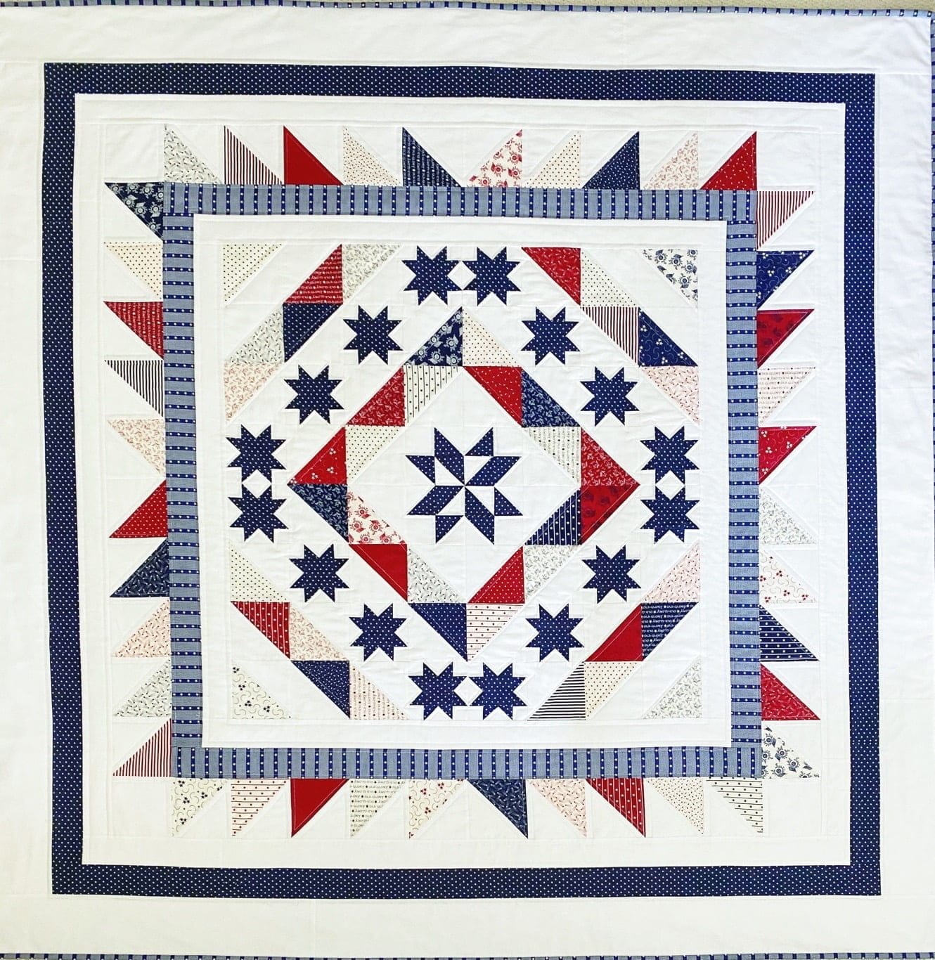 Stars &amp; Stripes Celebration Quilt Pattern • Maple Cottage Designs