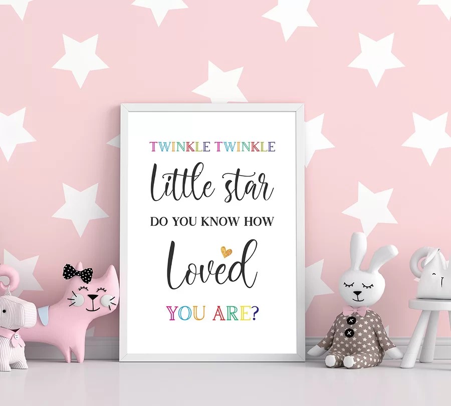 Free Printable Wall Art for Kids Room Cute Nursery Decor