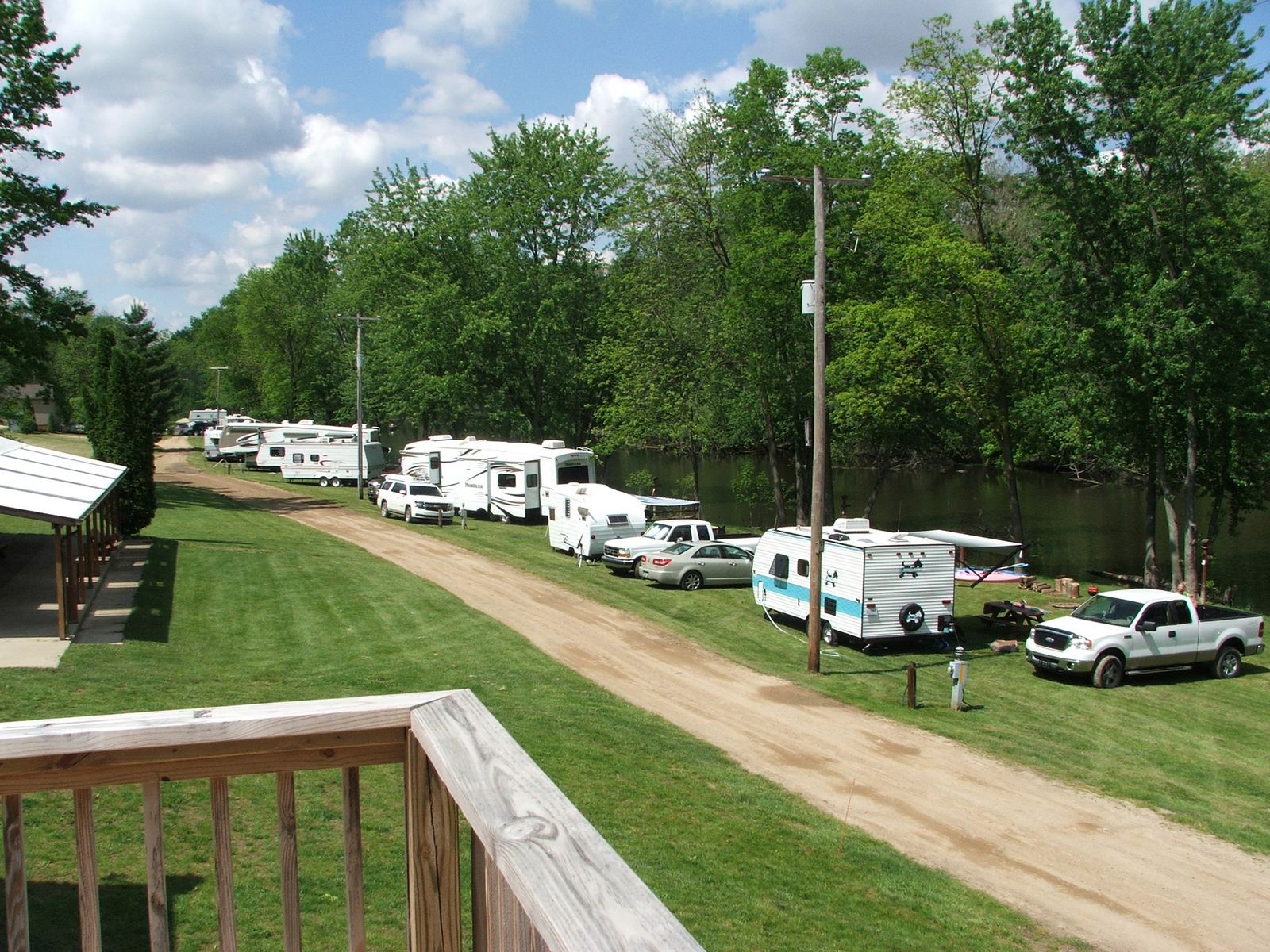 Maple River Campground in Pewamo, Michigan, Clinton County