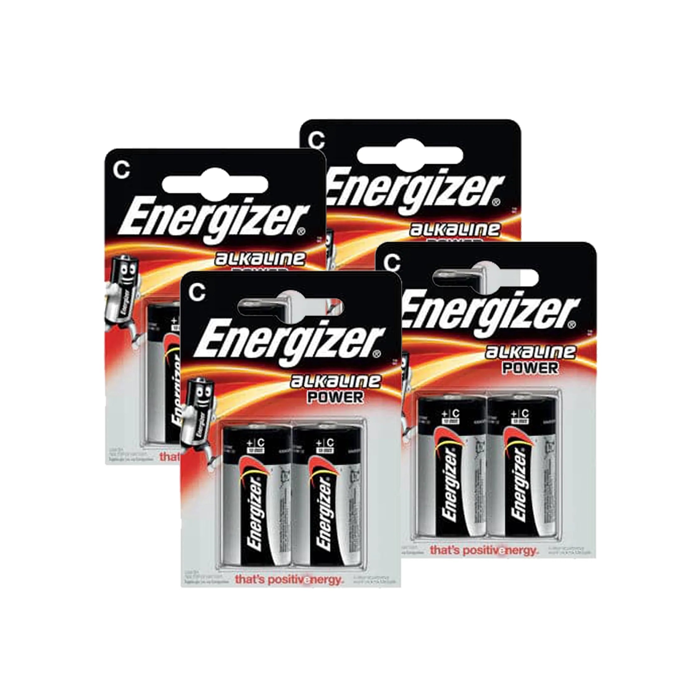 Energizer LR14 Max Power Alkaline C Batteries Pack of 8 Batteries