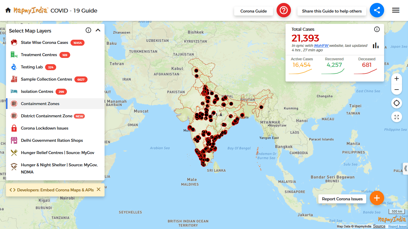COVID19 India Tracker Coronavirus Cases, Testing Labs, Treatment
