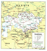 HartÄ Kazahstan Republic Of Kazakhstan Map N All Com