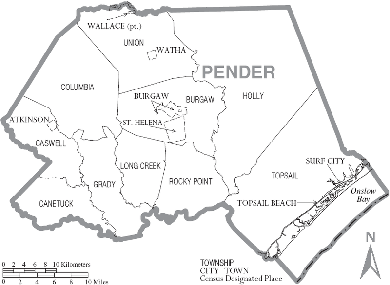 Pender County, North Carolina History, Genealogy Records Deeds, Courts