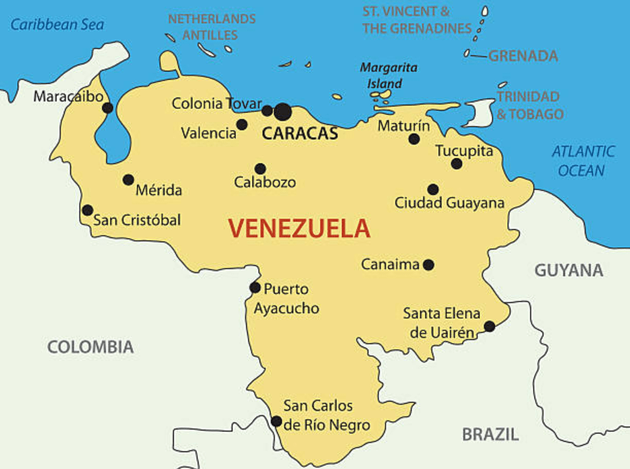 Les Défis De Voyager Au Venezuela Venezuela carte