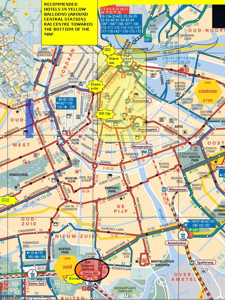 Kaart Hotels Amsterdam 2022 Amsterdam Hotel Map Amsterdam • mappery