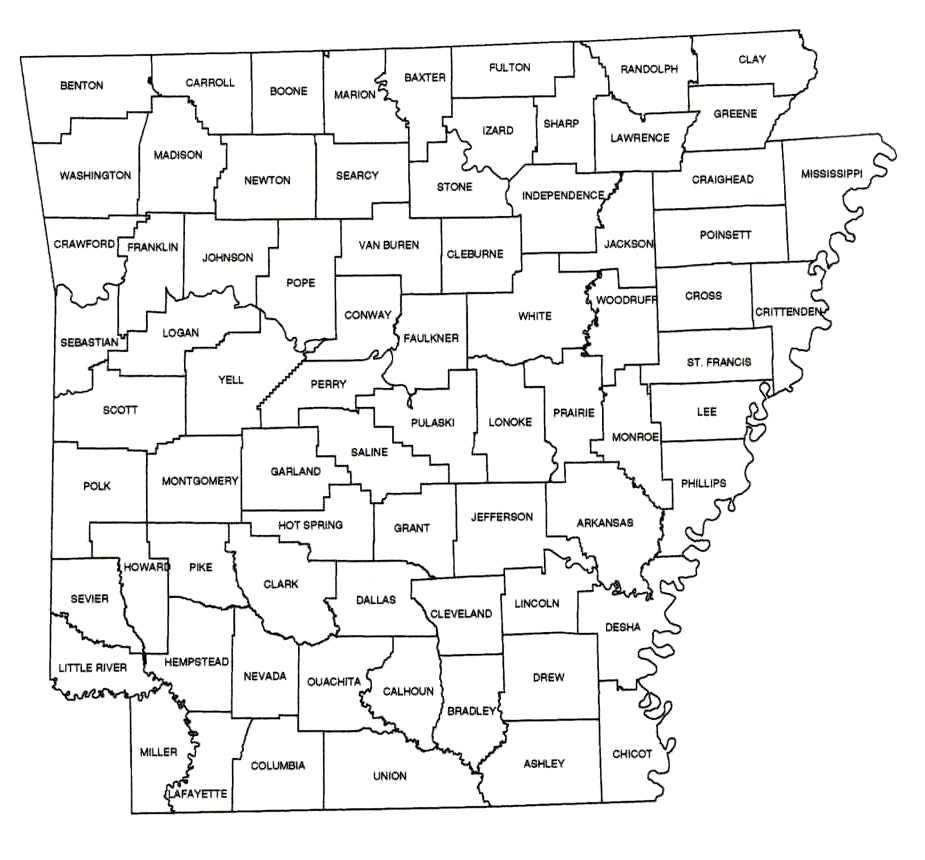 Arkansas County Map Printable Printable Map Of The Un - vrogue.co