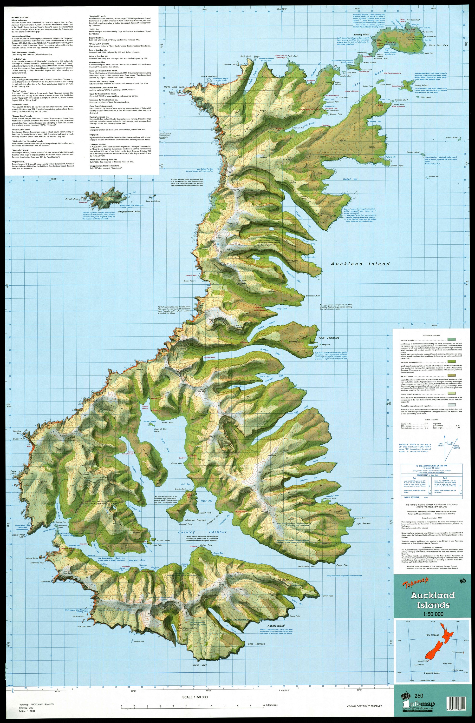 Auckland Island Map auckland Island • mappery