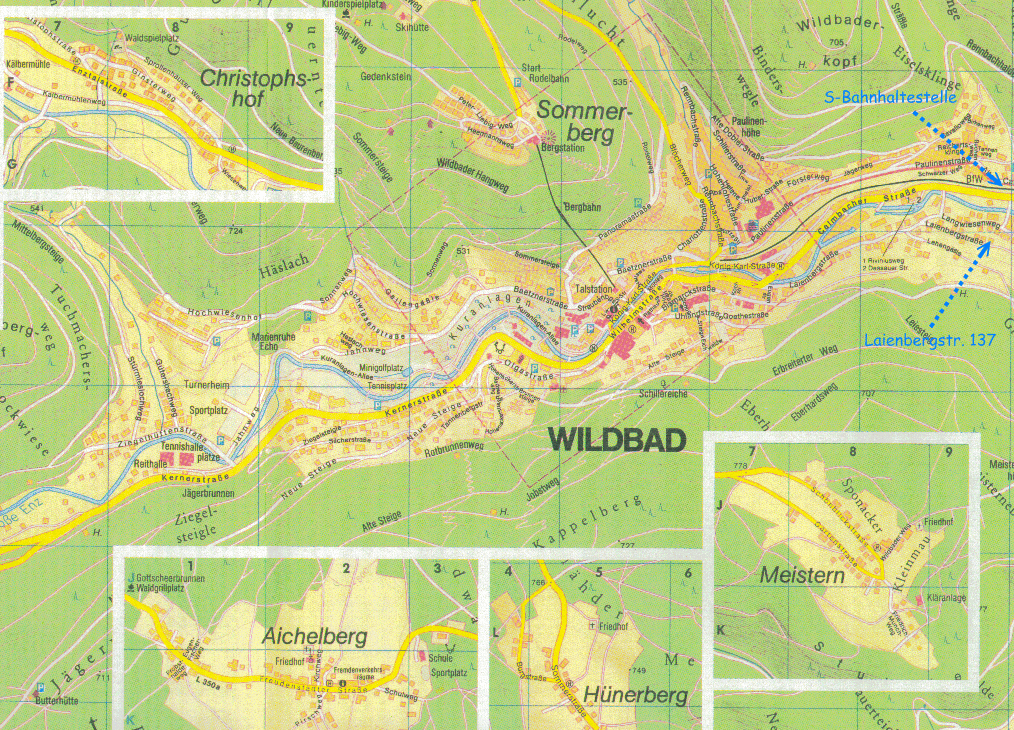 Landkarte Bad Wildbad Bad Wildbad Map Bad Wildbad Germany • mappery