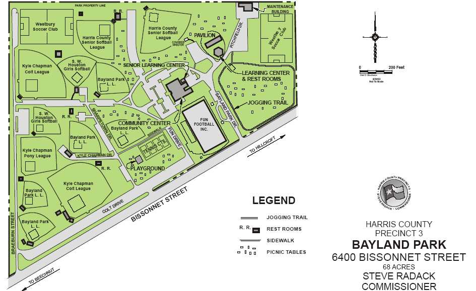 Bayland Park Houston Map Bayland Park Map Bayland Park • mappery